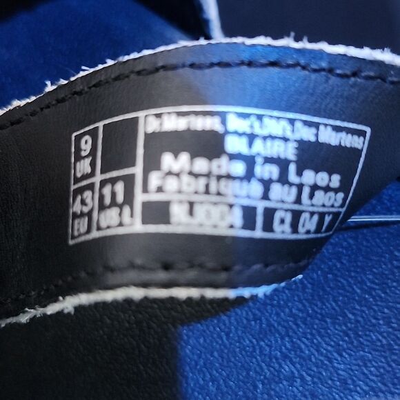 BRAN NEW DR.MARTENS BLAIR GENUINE CALF HAIR WOMEN SANDAL - Picture 15 of 16